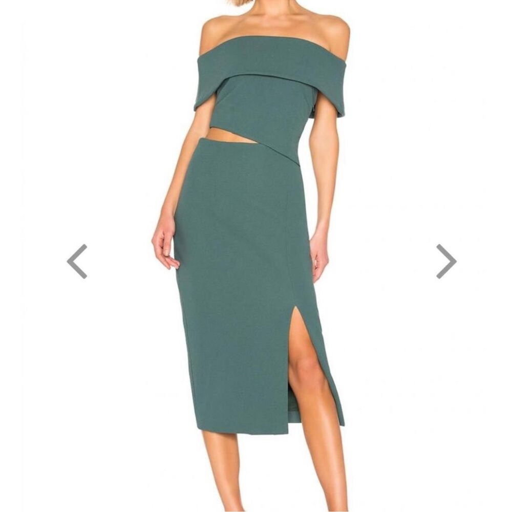 Elliatt Revolve Serpentine Peacock Dress